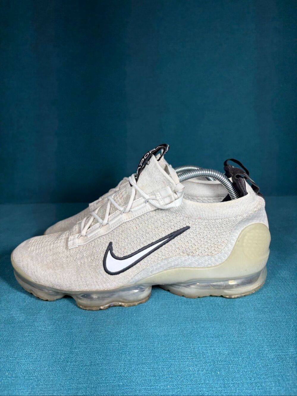 Nike Air VaporMax 2021 Flyknit Oatmeal White Mens Size 10.5 Shoes DH4084-100